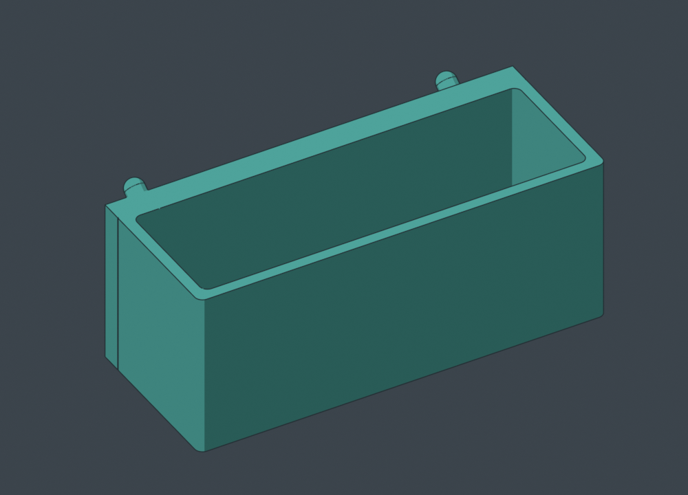 Compact utility bin front