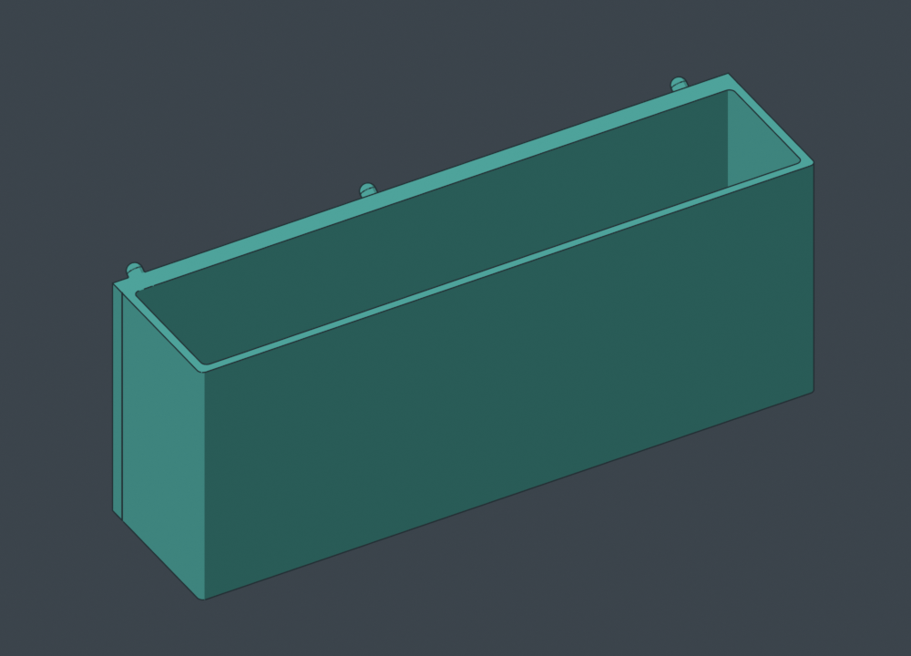 Large utility bin front