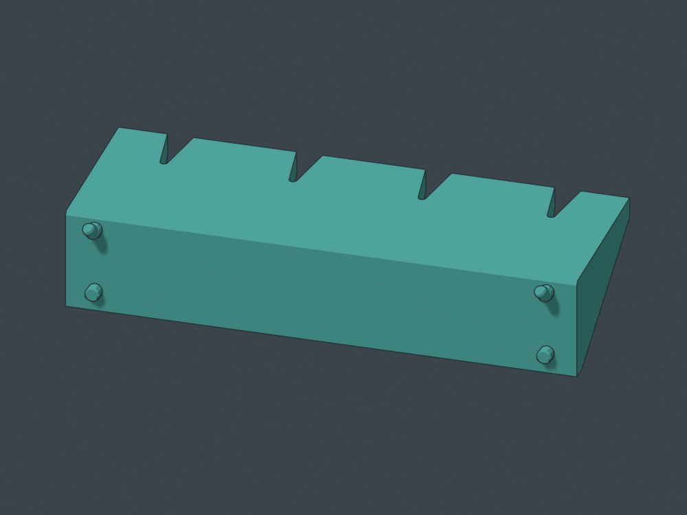 Tighter canonical fit with a named sloped-tip print variant; flush receiving back.