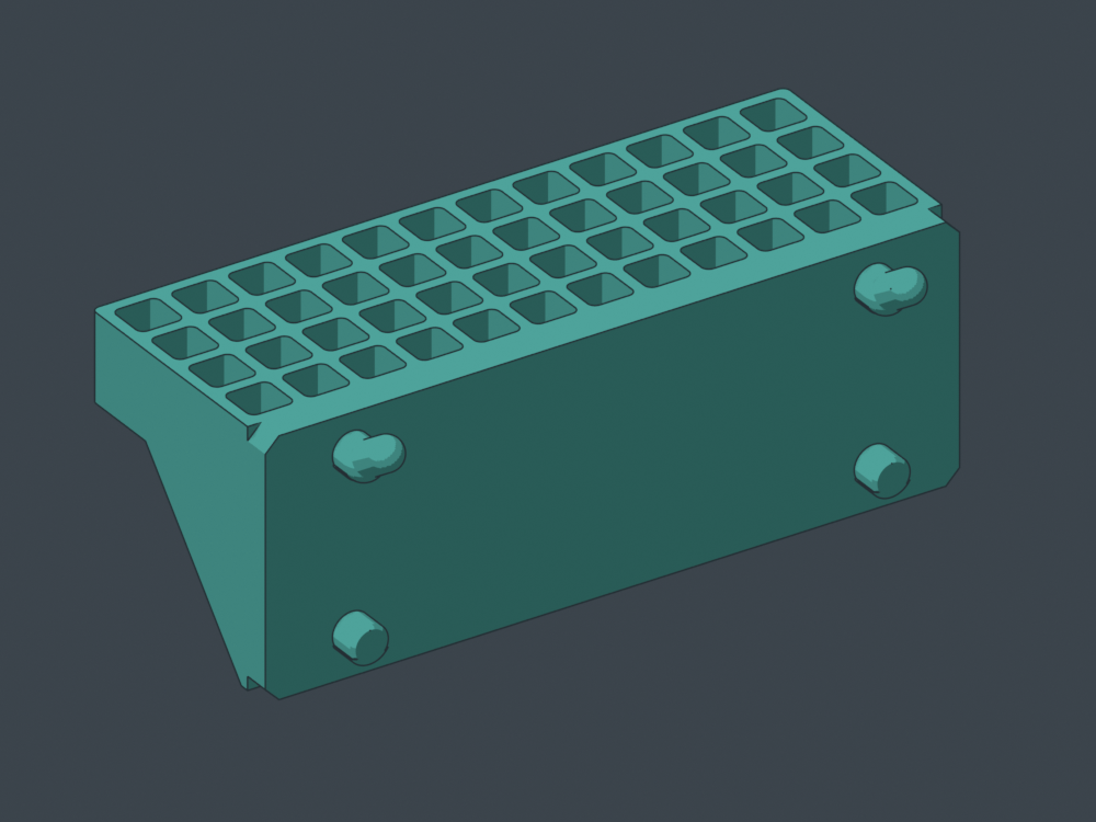 Flush receiving back and pegs
