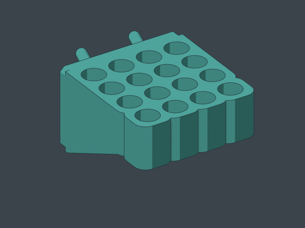 16 round seats, actual CAD render