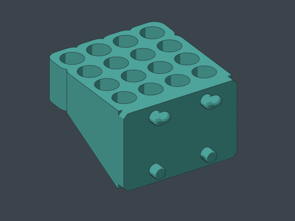 Flush receiving back and pegs