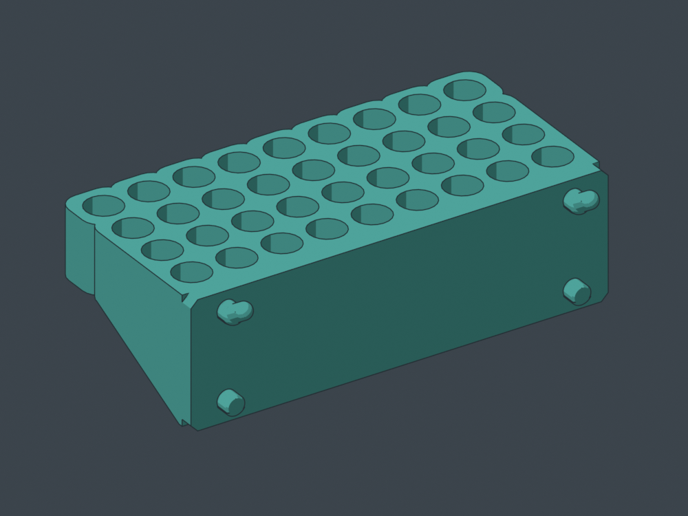 Flush receiving back and pegs