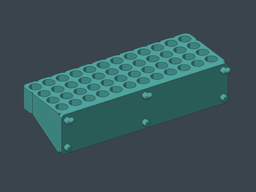 Flush receiving back and pegs