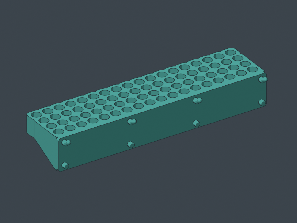 Flush receiving back and pegs