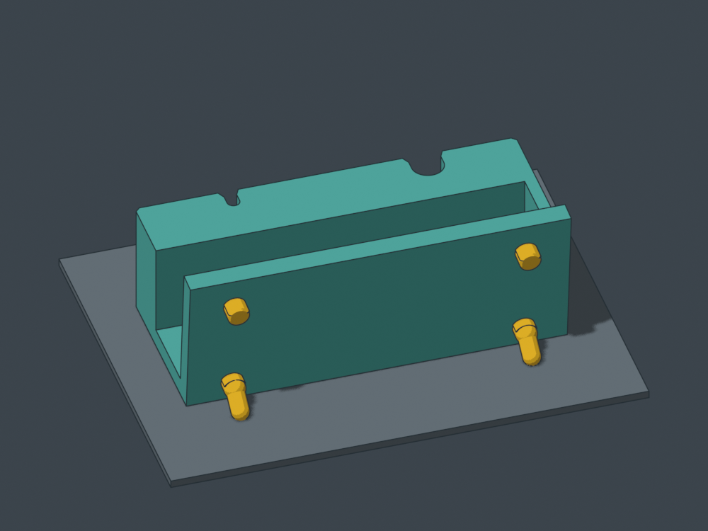 Print the flat top on the bed. Yellow highlights rear peg regions requiring local support review.